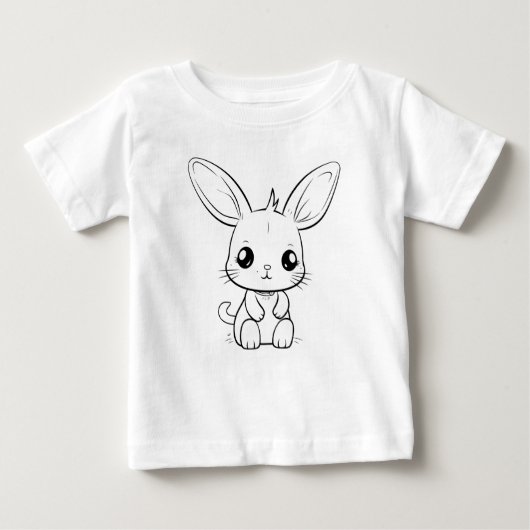 自分で色をつけろ！ ベビーTシャツ (正面)