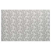 自分で色を付ける白い可愛いロボット ファブリック (ファットクウォーター)