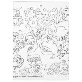 自分で色を付ける – "海の下" クリップボード (裏面)