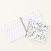 自分で色を付ける – "海の下" ノートブック (内部)