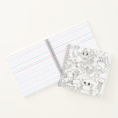 自分で色を付ける – "海の下" ノートブック (内部)