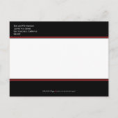 自分で色を選んで卒業はがき インビテーションポストカード (裏面)