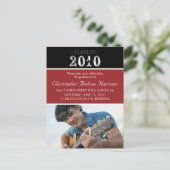 自分で色を選んで卒業はがき インビテーションポストカード (スタンド正面)