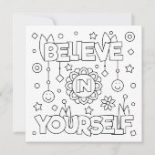 自分で色信じを付ける |アクティビティカード 招待状 (正面)