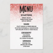 自分で落ちる赤いグリッターを作成 メニュー (正面)