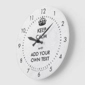 自分で落ち着いた保製品白黒を作成 ラージ壁時計 (傾斜)