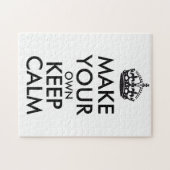 自分で落ち着保いたい – 黒いポスター ジグソーパズル (横)