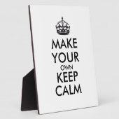 自分で落ち着保いたい – 黒 フォトプラーク (側面)