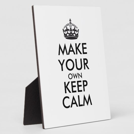 自分で落ち着保いたい – 黒 フォトプラーク (側面)