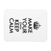 自分で落ち着保いたい – 黒 マグネット (横)