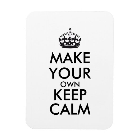 自分で落ち着保いたい – 黒 マグネット (縦)