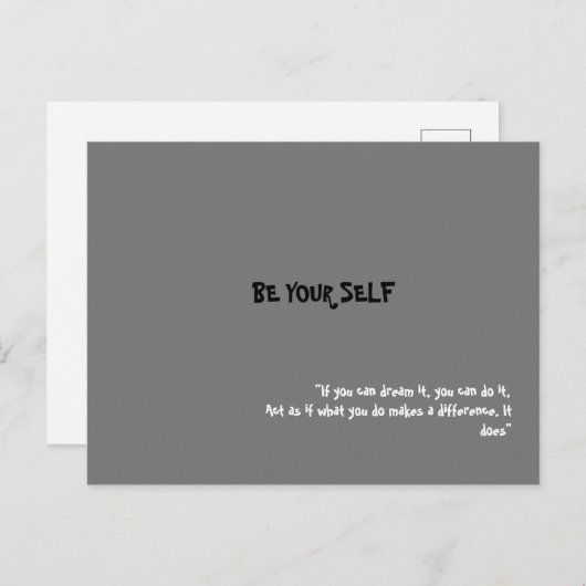 自分で葉書にしなさい ポストカード (正面/裏面)