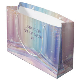 自分で虹のクリスマスの落雪を作る ラージペーパーバッグ