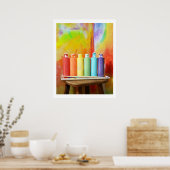 自分で虹を撮るプリント ポスター (キッチン)