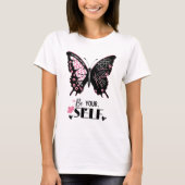 自分で蝶々と過クールごす Tシャツ (正面)