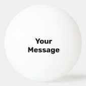 自分で行う白黒の名前文字テンプレート 卓球ボール (正面)