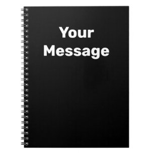 自分で行う白黒ネーム文字テンプレート ノートブック