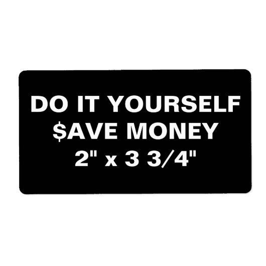 自分で行う～ 8住所 シール2" x 3 3/4" ラベル (正面)