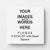 自分で行う – Easelで5.25"x5.25"のプラーク フォトプラーク (正面)