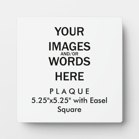 自分で行う – Easelで5.25"x5.25"のプラーク フォトプラーク (正面)