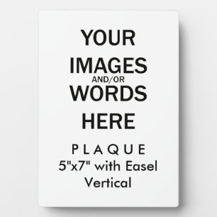 自分で行う – Easelで5x7のプラーク フォトプラーク