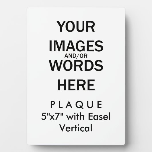 自分で行う – Easelで5x7のプラーク フォトプラーク (正面)