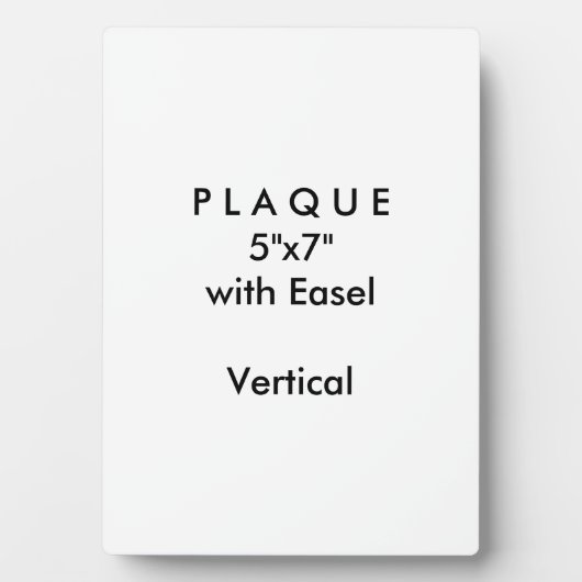 自分で行う – Easelで5x7のプラーク フォトプラーク (正面)