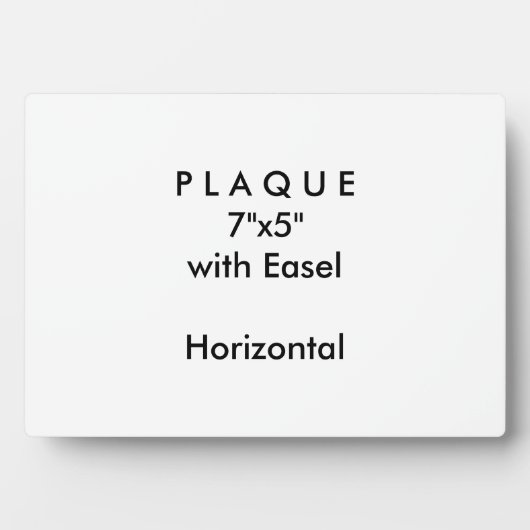 自分で行う – Easelで7x5のプラーク フォトプラーク (正面)