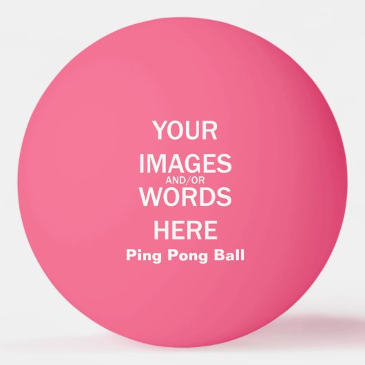 自分で行う – Ping Pong Ball 卓球ボール (正面)