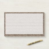 自分で計画する | 10スタイリッシュ"X6"Leopard Print Lined ポストイット (デスク)