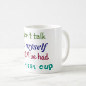 自分で話し合う人のためのマグカップ コーヒーマグカップ (正面右)