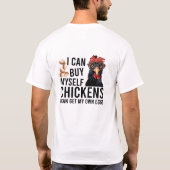 自分で買卵を得る事が出来る Tシャツ (裏面)