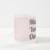 自分で贈り物を作カスタムる フロストグラスマグカップ (中央)