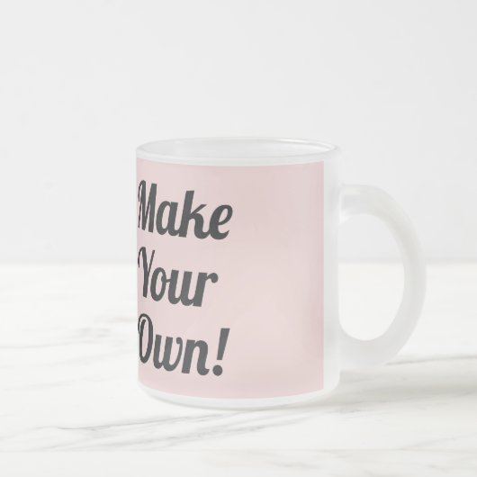 自分で贈り物を作カスタムる フロストグラスマグカップ (右)