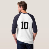 自分で野球をカスタム作る Tシャツ (裏面フル)