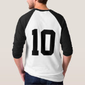 自分で野球を作カスタムる Tシャツ (裏面)