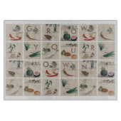 自分で野菜を育てるイラストレーション広場 カッティングボード (正面)