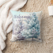 自分で雪のふわふわのクリスマスツリーを作成 クッション (ブランケット)