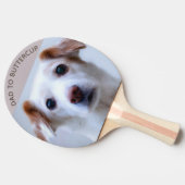 自分で飼う犬の写真パパをペット名に 卓球ラケット (横)