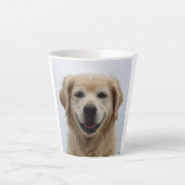 自分で飼う犬の猫の写真を作る カフェラテマグ (正面)