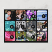 自分で12枚の写真を作成 ポストカード (正面)