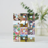 自分で12枚の写真を追加できるオリジナルカード ポストカード (スタンド正面)