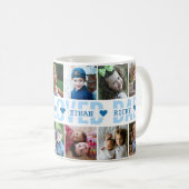 自分で12枚の写真集を作成最も愛されるパパ コーヒーマグカップ (正面右)