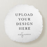 自分で16" ラウンドクッション<br><div class="desc">テンプカスタマイズレットのデザイン。編集が終了したら、ファイルをJPG形式でダウンロードする(ブリードオプションをオンにしないでください)。青い「パーソナライクリックズ」ボタンでデザインをここにアップロード。</div>