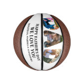 自分で3つの写真集を作成し、ハッピーファザーズデー ミニバスケットボール (縦)