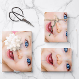 自分で3枚を作パーソナライズされたる ラッピングペーパーシート