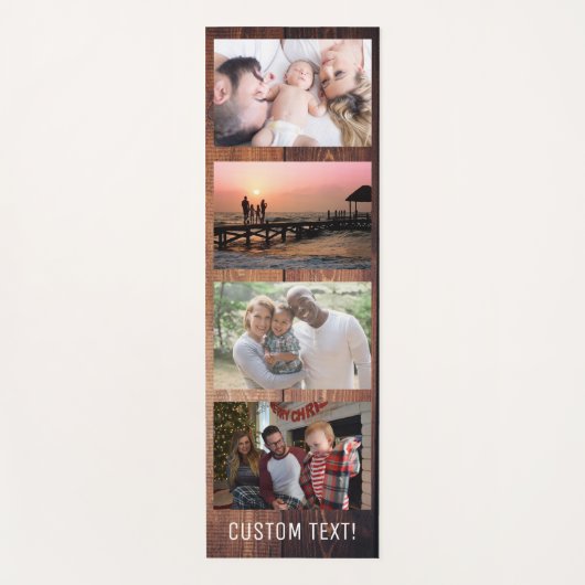 自分で4枚のフォトコラージュを作成  ヨガマット (正面)