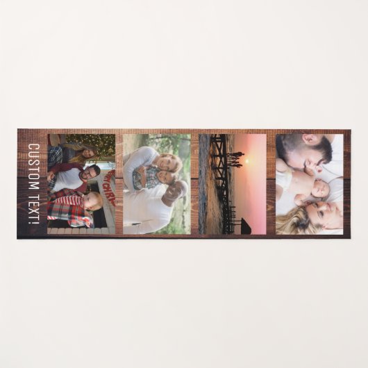 自分で4枚のフォトコラージュを作成  ヨガマット (正面(横))