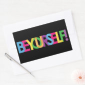 自分でLGBTのステッカーにする 長方形シール (封筒)