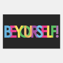 自分でLGBTのステッカーにする 長方形シール